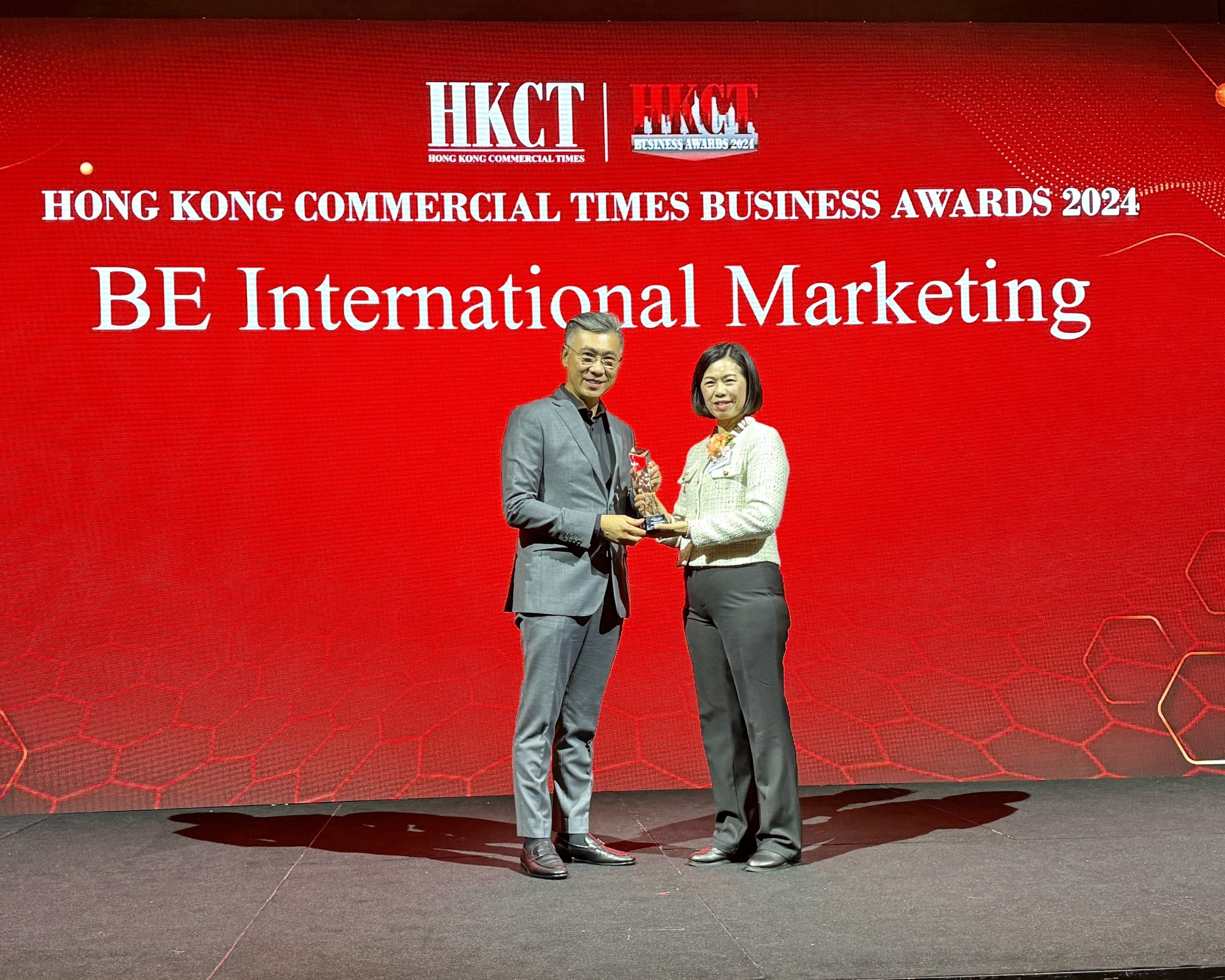 BE International Wins Major Hong Kong Award Again Crowned “Most Outstanding Nutrition Supplement Brand of The Year” at HKCT Business Award 2024.